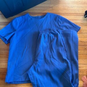 Blue vintage two piece set